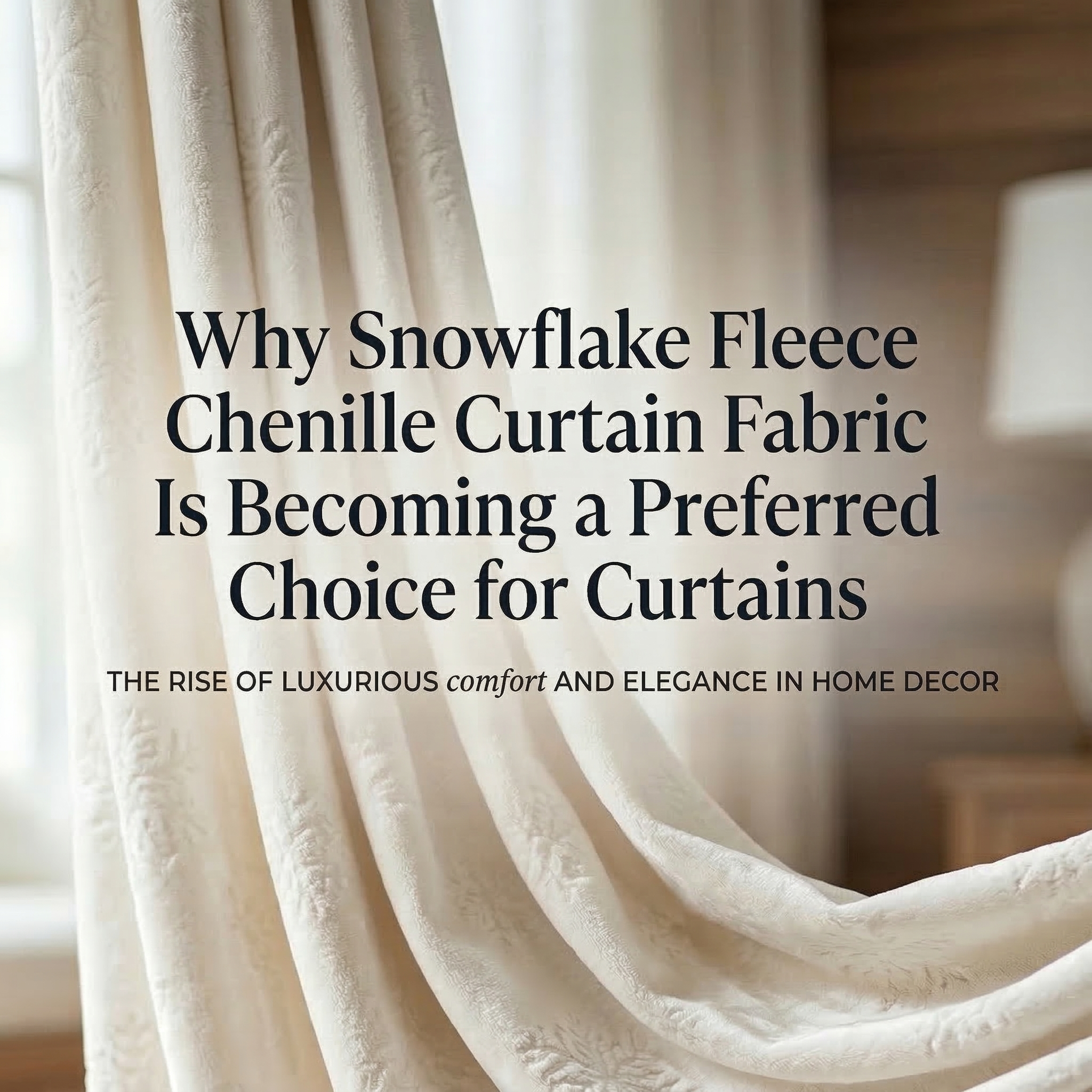 چرا پارچه پرده شنیل فلیس برف به انتخابی ارجح برای پرده تبدیل شده است
