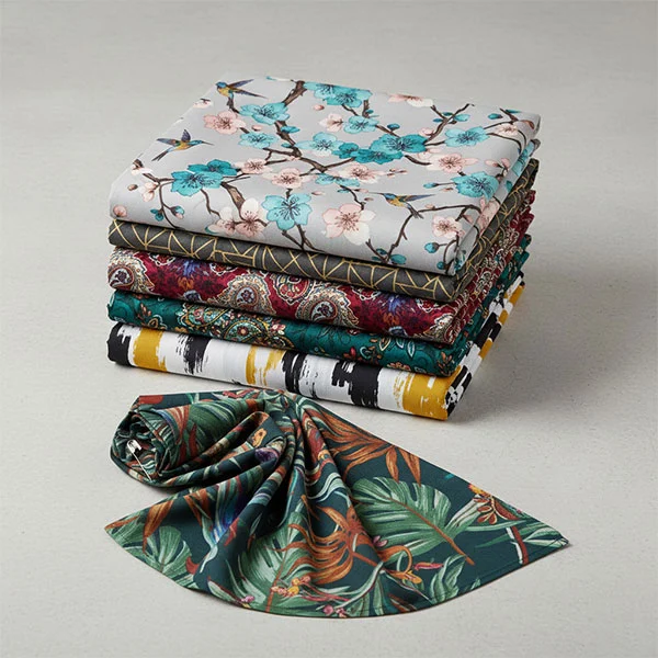 پارچه آستر چاپ ویسکوز پلی استر پارچه آستر چاپ ویسکوز پلی استر